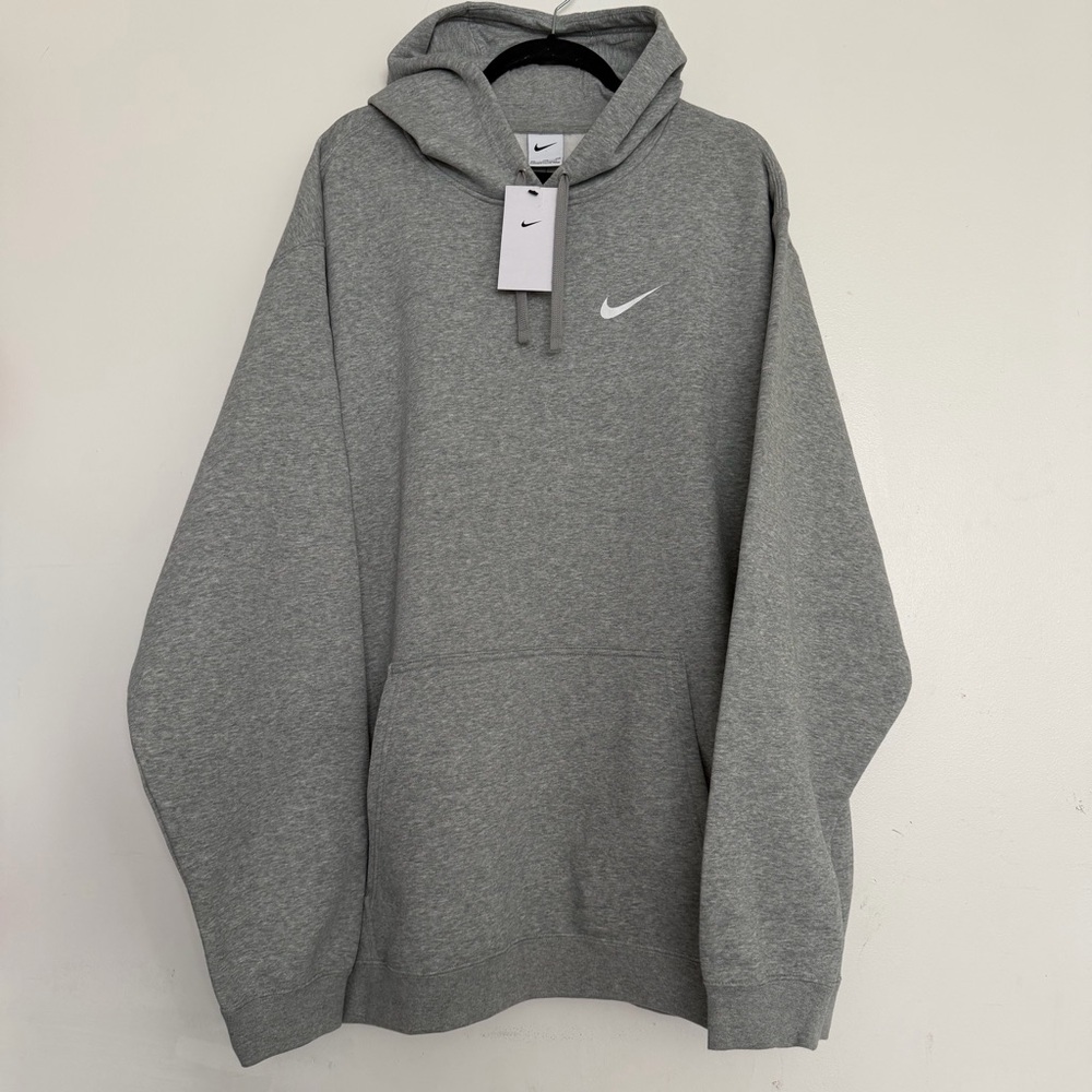 Nike Men's Club Fleece PO Hoody Gray Size 4XL